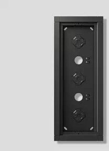 ARDEBO.de Siedle GA 612-3/1-01 DG Gehäuse-Aufputz für 3 Funktionsmodul, Dunkelgrau Glimmer (210012246-00)