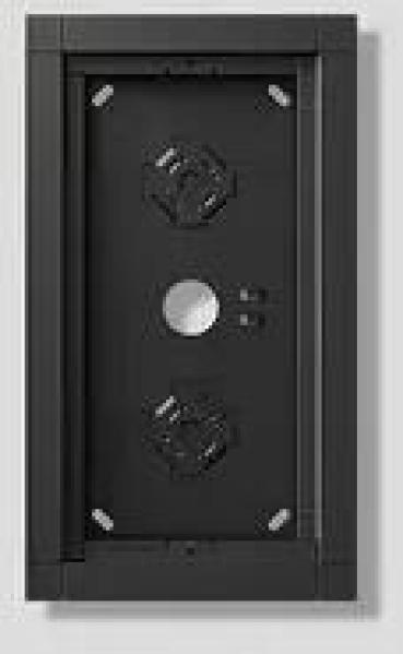 ARDEBO.de Siedle GA 612-2/1-01 DG Gehäuse-Aufputz für 2 Funktionsmodul, Dunkelgrau Glimmer (210012238-00)