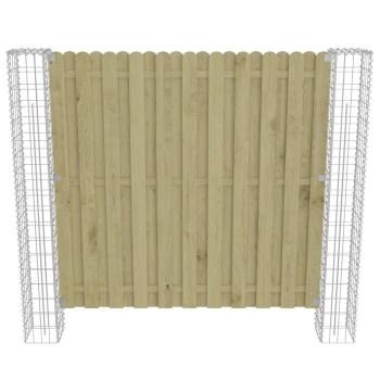 Zaunpfosten 2 pcs Silber 20 x 20 x 190 cm Metall