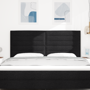 Kopfteil Schwarz 180 cm Stoff