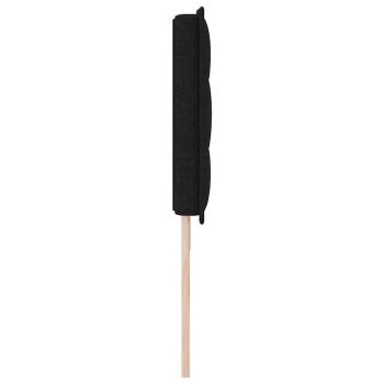 LED Kopfteil mit LED-Lichtleisten Schwarz 180 cm Polyester