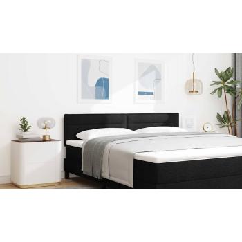 LED Kopfteil mit LED-Lichtleisten Schwarz 180 cm Stoff