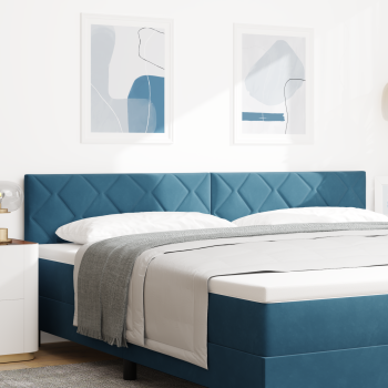 LED Kopfteil Dunkelblau 200 cm Samt