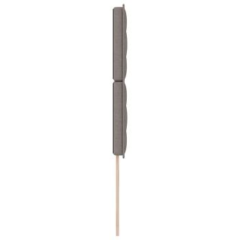 LED Kopfteil mit LED-Lichtleisten Taupe 90 cm Polyester