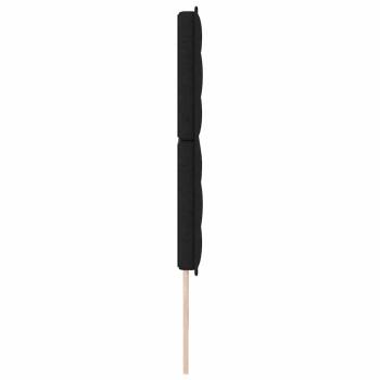 LED Kopfteil mit LED-Lichtleisten Schwarz 180 cm Polyester