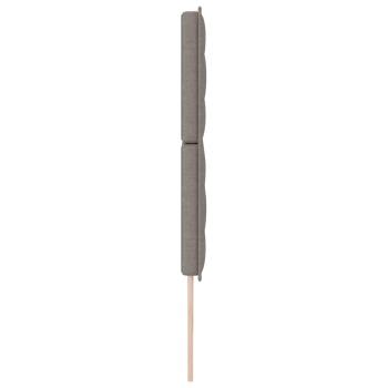 LED Kopfteil mit LED-Lichtleisten Taupe 200 cm Polyester