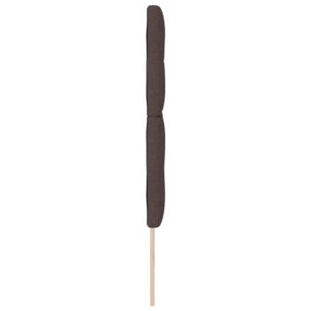 LED Kopfteil mit LED-Lichtleisten Dunkelbraun 144 cm Polyester
