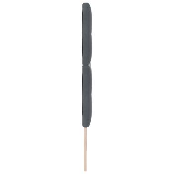 LED Kopfteil mit LED-Lichtleisten Grau 180 cm Polyester