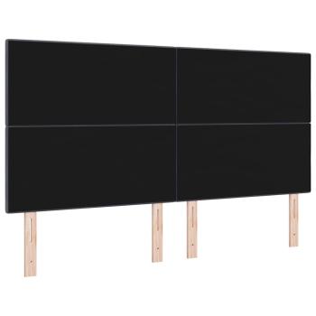 LED Kopfteil mit LED-Lichtleisten Grau 180 cm Polyester