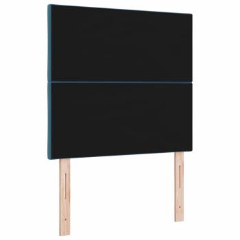 LED Kopfteil Dunkelblau 100 cm Kunstleder