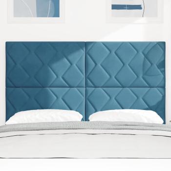 LED Kopfteil Dunkelblau 160 cm Kunstleder