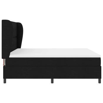 Boxspringbett mit Matratze Schwarz 180 x 200 cm Stoff