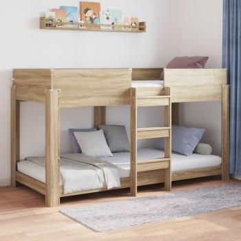 ARDEBO.de - Etagenbett für Kinder Sonoma-Eiche 100 x 200 cm Holzwerkstoff