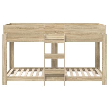 Etagenbett für Kinder Sonoma-Eiche 100 x 200 cm Holzwerkstoff