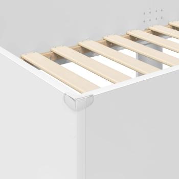 Etagenbett für Kinder Weiß 90 x 200 cm Holzwerkstoff