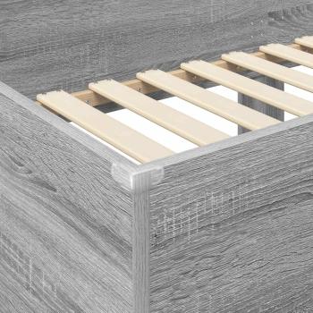 Etagenbett für Kinder Graues Sonoma 90 x 200 cm Holzwerkstoff