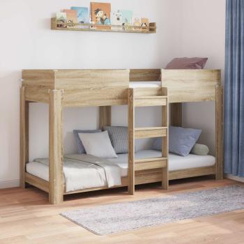 ARDEBO.de - Etagenbett für Kinder Sonoma-Eiche 80 x 190 cm Holzwerkstoff
