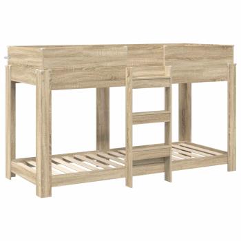 Etagenbett für Kinder Sonoma-Eiche 80 x 190 cm Holzwerkstoff