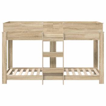 Etagenbett für Kinder Sonoma-Eiche 80 x 190 cm Holzwerkstoff