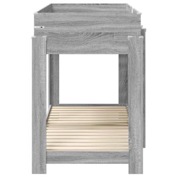 Etagenbett für Kinder Graues Sonoma 80 x 190 cm Holzwerkstoff