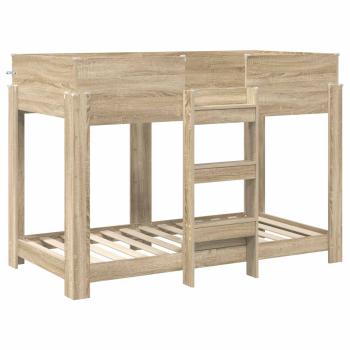 Etagenbett für Kinder Sonoma-Eiche 90 x 160 cm Holzwerkstoff