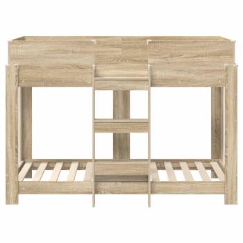 Etagenbett für Kinder Sonoma-Eiche 90 x 160 cm Holzwerkstoff