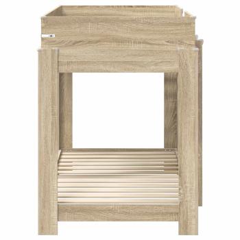 Etagenbett für Kinder Sonoma-Eiche 90 x 160 cm Holzwerkstoff