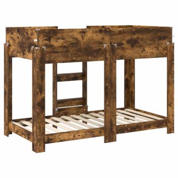 ARDEBO.de - Etagenbett für Kinder Geräucherte Eiche 90 x 160 cm