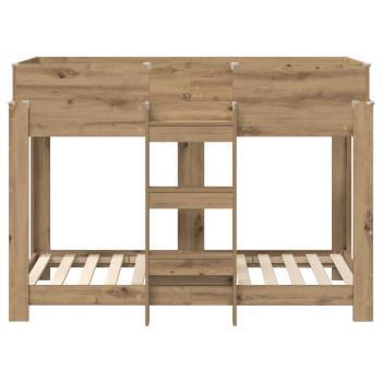 Etagenbett für Kinder Artisan-Eiche 90 x 160 cm Holzwerkstoff