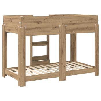 Etagenbett für Kinder Artisan-Eiche 90 x 160 cm Holzwerkstoff