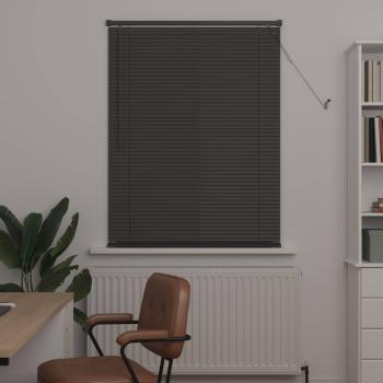 Venezianische Jalousie Silber Grau 150 x 90 cm 25 mm PVC