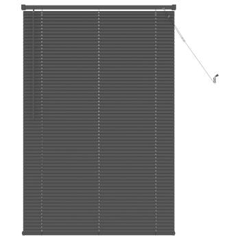 ARDEBO.de - Venetianer Jalousie Verstellbar Silber Grau 150 x 100 cm PVC
