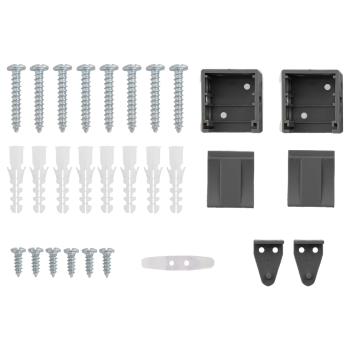 Venetianer Jalousie Verstellbar Silber Grau 213 x 60 cm PVC