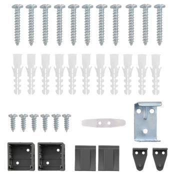 Venetianer Jalousie Verstellbar Silber Grau 213 x 110 cm PVC