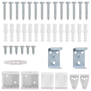 Venetianer Jalousie Verstellbar Weiß 150 x 130 cm PVC