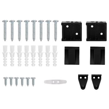 Venetianer Jalousie Verstellbar Schwarz 150 x 40 cm PVC