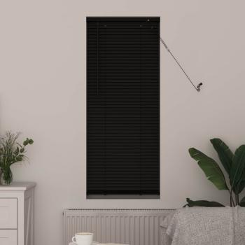 Venetianer Jalousie Verstellbar Schwarz 150 x 50 cm PVC