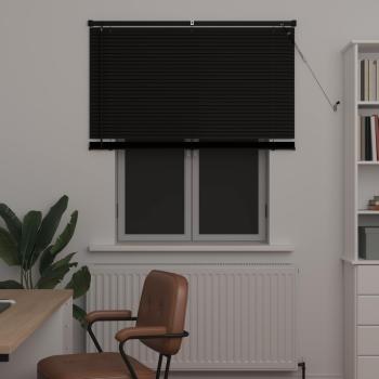 Venetianer Jalousie Verstellbar Schwarz 150 x 120 cm PVC