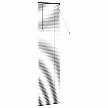 Venezianische Jalousie Schwarz 213 x 40 cm 25 mm PVC