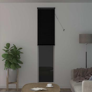Venetianer Jalousie Verstellbar Schwarz 213 x 60 cm PVC