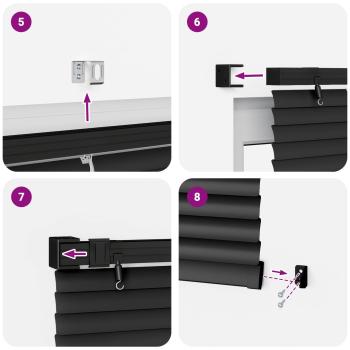 Venezianische Jalousie Schwarz 213 x 150 cm 25 mm PVC