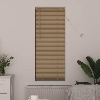 Venetianer Jalousie Hellbraun mit Muster 150 x 60 cm PVC