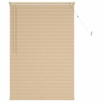 Venetianer Jalousie Hellbraun mit Muster 150 x 80 cm PVC