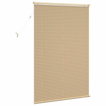 Venetianer Jalousie Hellbraun mit Muster 150 x 90 cm PVC