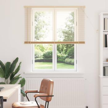 ARDEBO.de - Venetianer Jalousie Hellbraun mit Muster 150 x 120 cm PVC