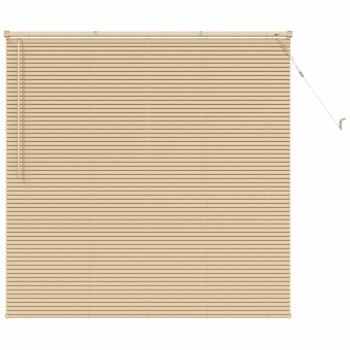 Venetianer Jalousie Hellbraun mit Muster 150 x 130 cm PVC