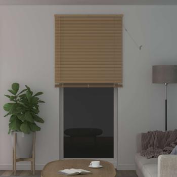 Venetianer Jalousie Hellbraun mit Muster 213 x 70 cm PVC