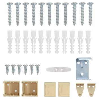 Venetianer Jalousie Hellbraun mit Muster 213 x 100 cm PVC