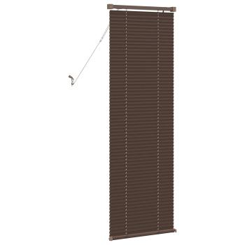 ARDEBO.de - Venetianer Jalousie Dunkelbraun mit Muster 150 x 40 cm PVC