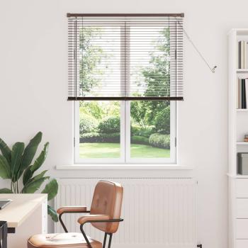 ARDEBO.de - Venetianer Jalousie Dunkelbraun mit Muster 150 x 90 cm PVC